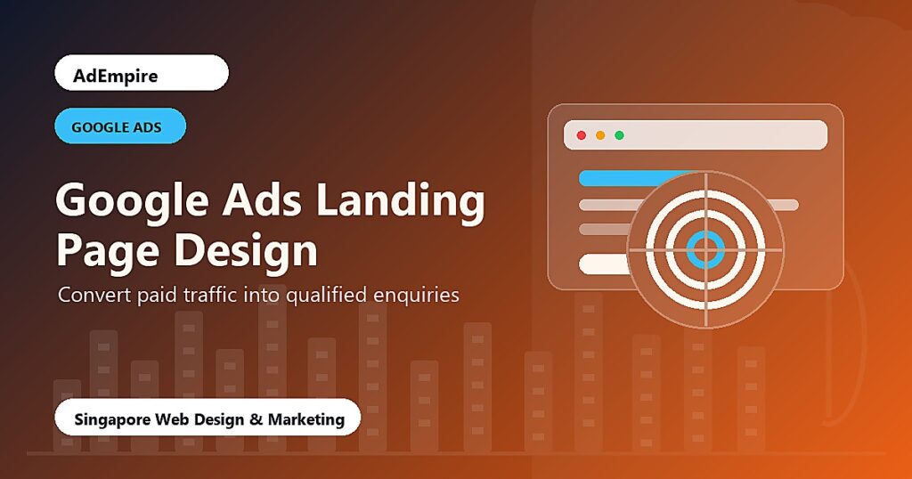 Google Ads Landing Page Design Singapore - convert paid traffic cover image