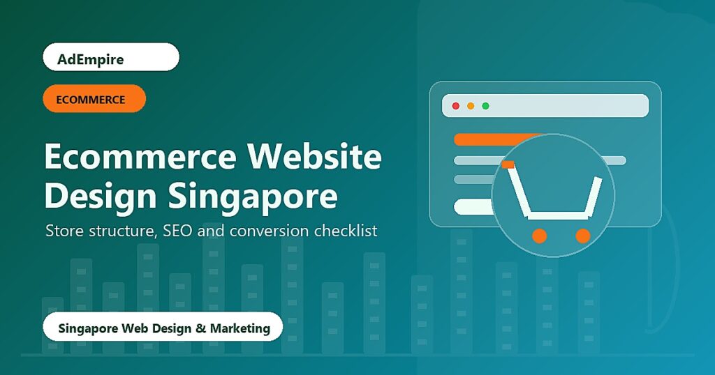Ecommerce Website Design Singapore - store SEO and conversion checklist cover image
