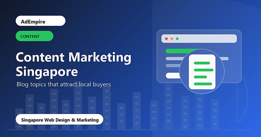 Content Marketing Singapore - blog topics that attract local buyers cover image