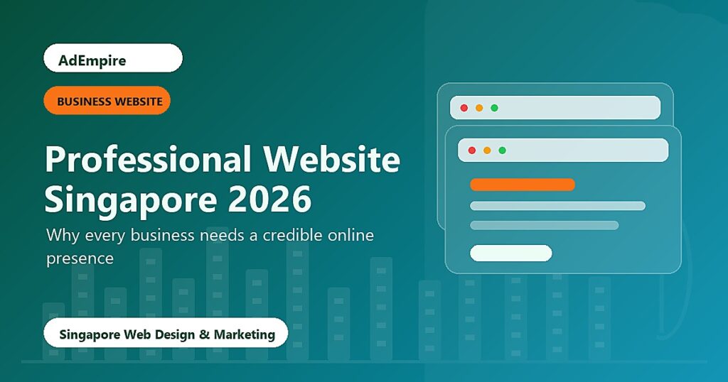 Professional Website Singapore 2026 - business credibility cover image
