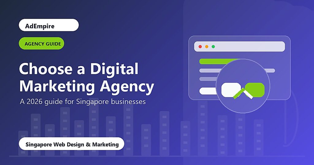 Choose Digital Marketing Agency Singapore 2026 - agency guide cover image