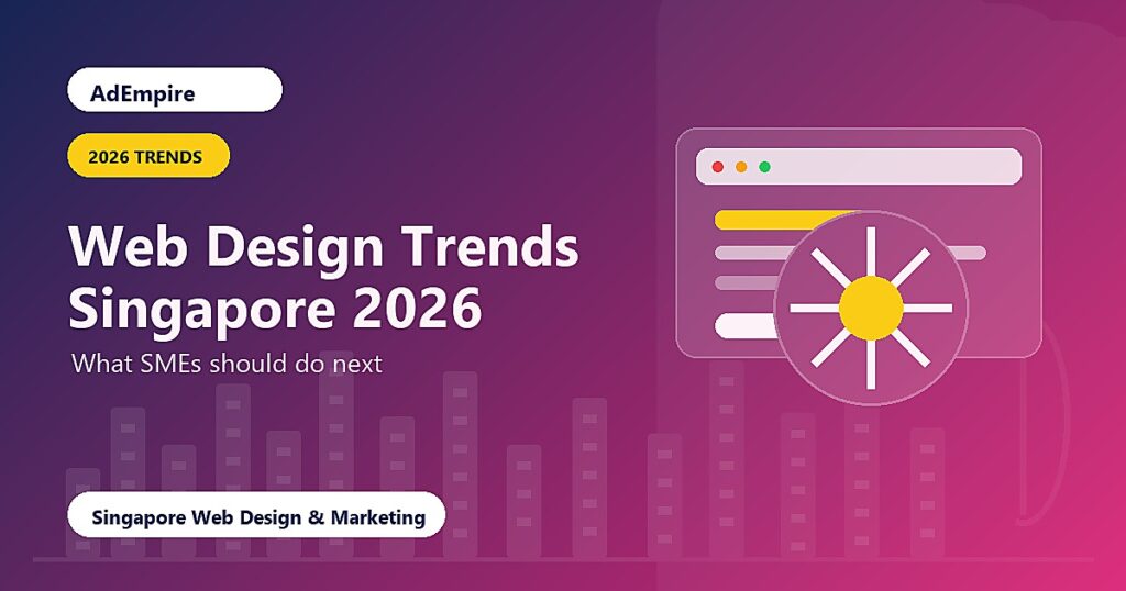 Web Design Trends Singapore 2026 - SME guide cover image